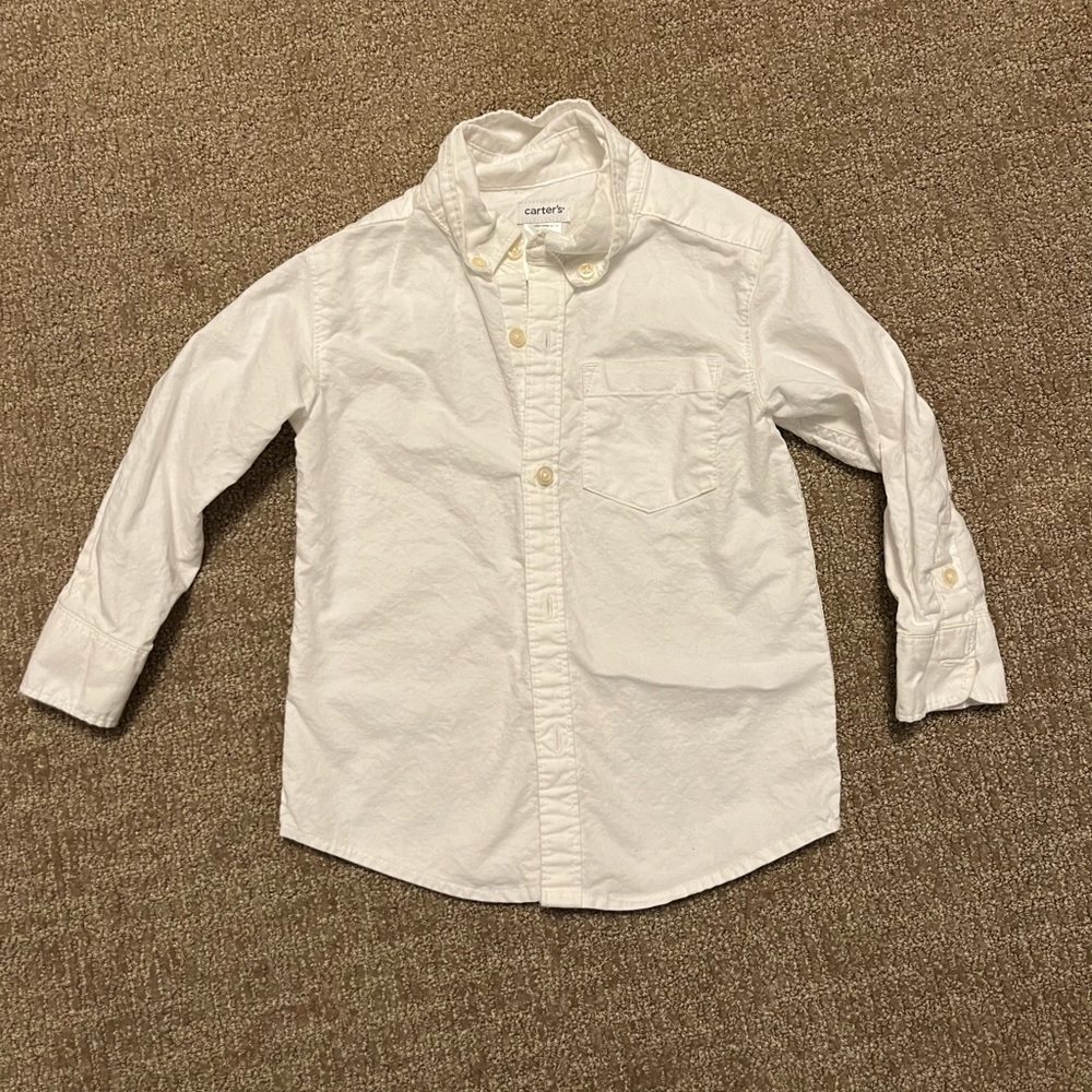Carter’s White Oxford Button-Down Shirt Toddler Boys